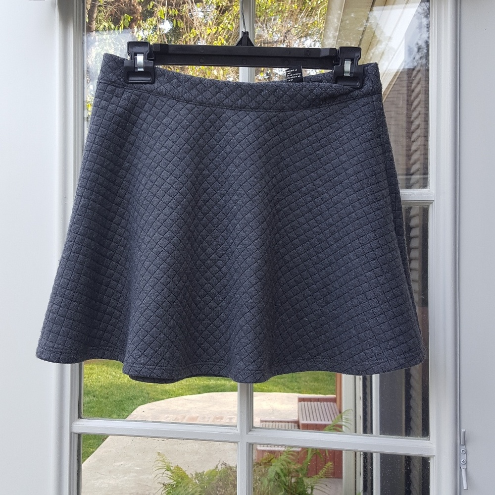 Gray Skater Skirt